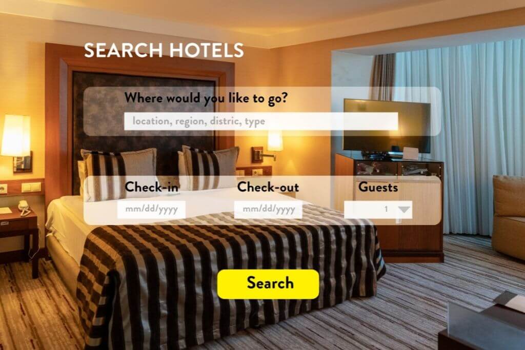 Encontrar hotel con una app